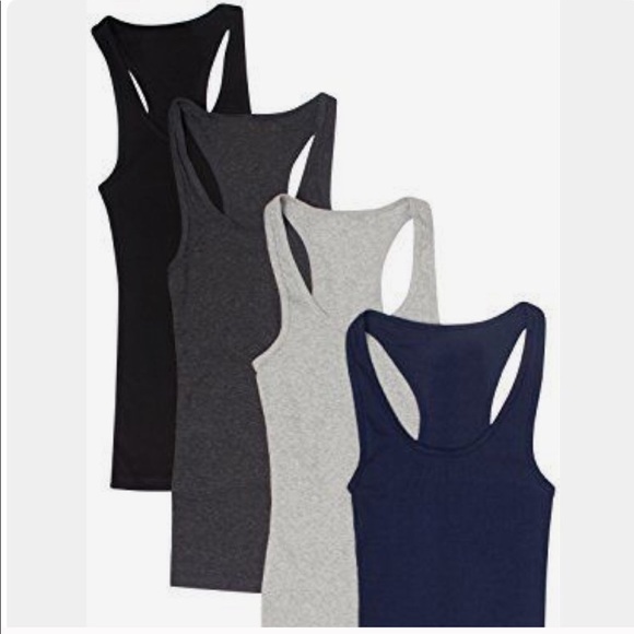 Dark Gray Racer back Tank ❤︎ - Picture 2 of 3